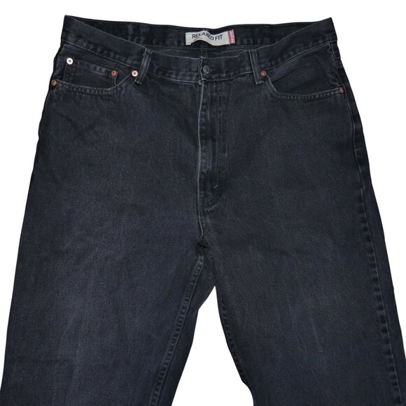 Levis 550 Vintage Denim Jeans Men's Tag Size 40x32 Actual 38x32 Faded Black - Picture 4 of 11